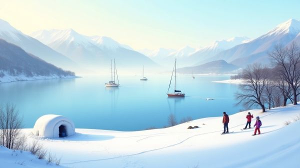 Top activités hivernales incontournables autour du lac Serre-Ponçon